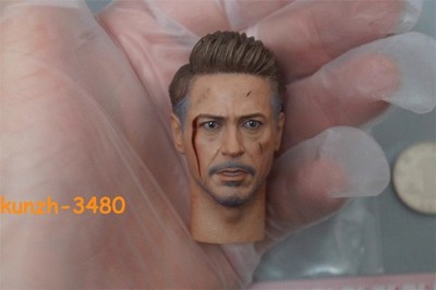 Hot Toys HT 1/6 Iron Man MK85 PVC Head Sculpt Carved Figure Avengers: Endgame