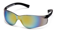 Pyramex Ztek Safety Glasses with a Gold Mirror Lens