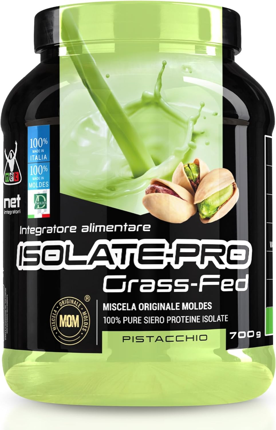 Net Isolate Pro Grass Fed Pistacchio 700g | Zero Lattosio e EAA