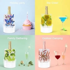 DIY Bottle Chiller Ice Bucket Mold CREATE ONE FOR EVERY SEASON Wine Champagne++