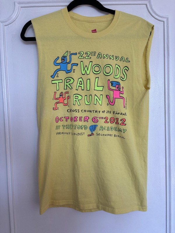 2012 Thetford cross country trail run race shirt size Small 