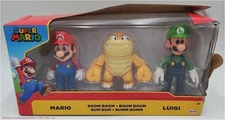 Nintendo Mario, Luigi, and Boom Boom 4" Action Figure Set - 3pk *SEE DETAILS*