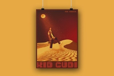 Kid Cudi Mr. Rager Poster Print, Wall Art, Printable Poster   Art Wall Decor