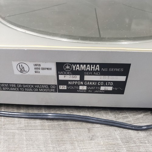 Funciona/VER VIDEO* Tocadiscos semiautomático Yamaha P-350 transmisión por correa vintage/capa de grabación - Imagen 23 de 23