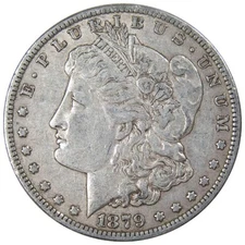 1879 O Morgan Dollar VF Very Fine 90% Silver $1 US Coin Collectible