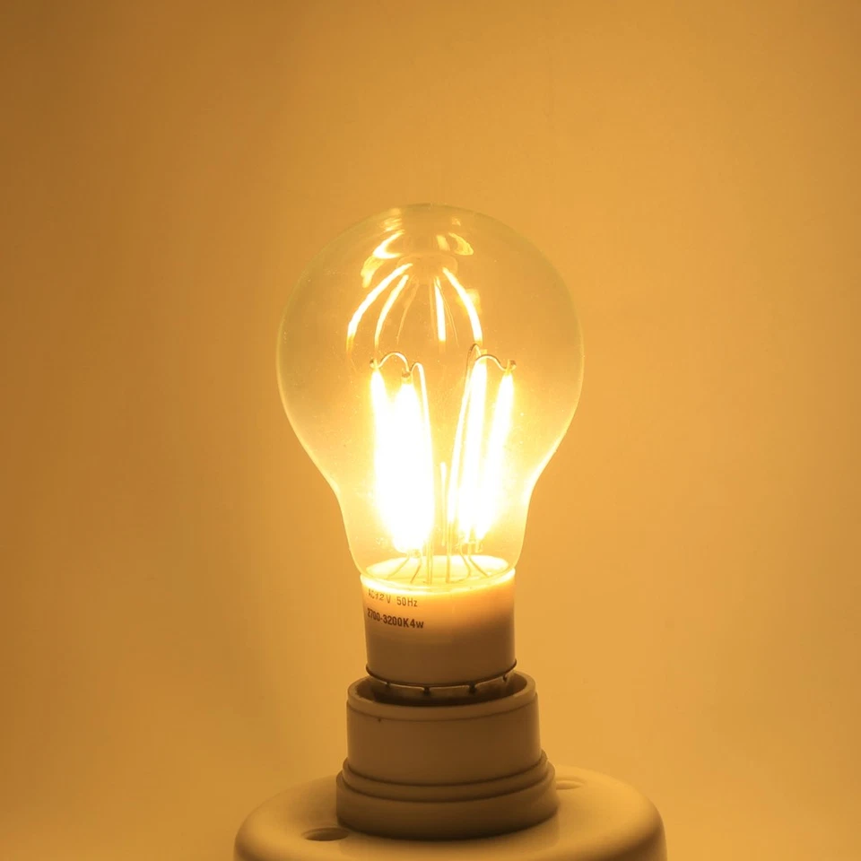 E27 12V COB LED Filament Bulb 360 Degree NOn Dimmable Light New (4W Warm White) - Image 2 of 4