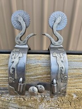 Mounted Road Runner Rattlesnake Spurs