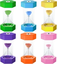 Hourglass Sand Timer for Kids, 1/3/5/10/15/30 Minutes Large Acrylic Unbreakable