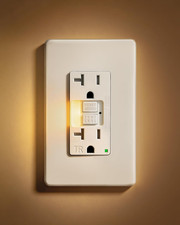 SURAIELEC 20Amp GFCI Outlet with Nightlight, ...