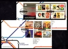 GB - 2013 London Underground Set & MS on 2 x First Day Cover