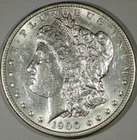 Lot of Two 1900 P Morgan Silver Dollars - Blast White Semi-PL Fields Appear UNC