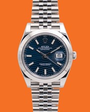 Rolex Datejust 41mm 126300 Blue Motif on Jubilee 2022