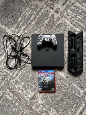 Sony PS4 CUH-2015B 1TB slim console w/ controller, cords, fan & game