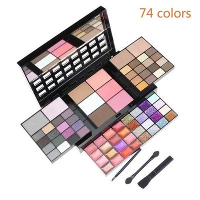 40/74/78 Colors Glitter Eyeshadow Palette Matte Waterproof Long Lasting makup