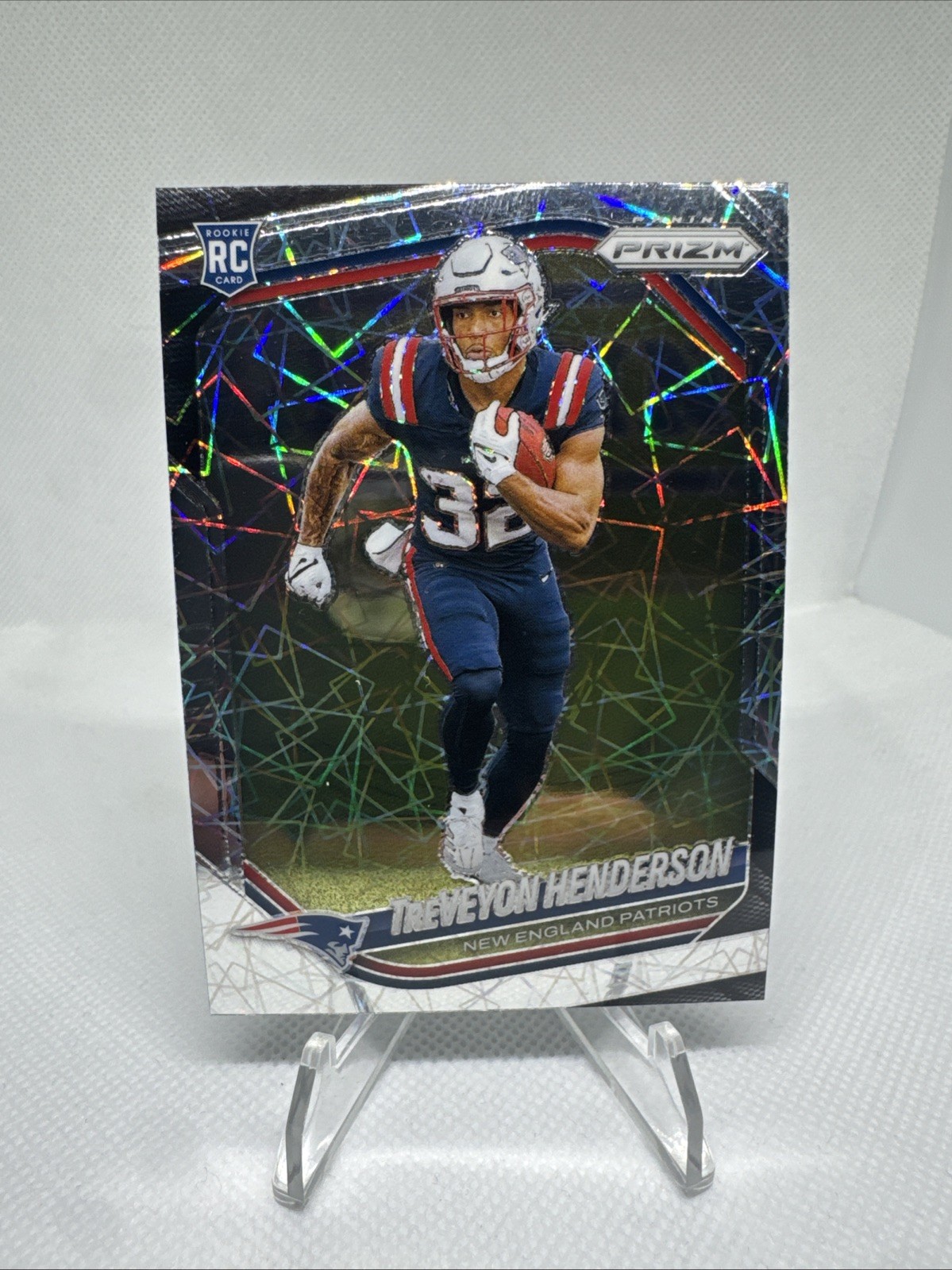 2025 Panini Prizm - Treveyon Henderson Lazer Rookie #343 Rookie Patriots