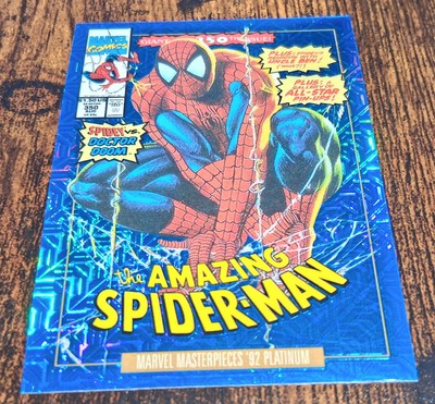 2024 Skybox Marvel Masterpieces 92 Platinum #87-V Blue Traxx SPIDER-MAN