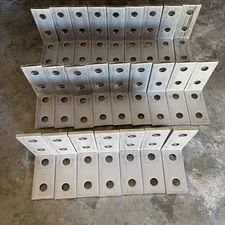 90 Degree Angle 4 Hole 316ss Brackets For Unistrut 1-5/8” Lot Of 25 Stainless