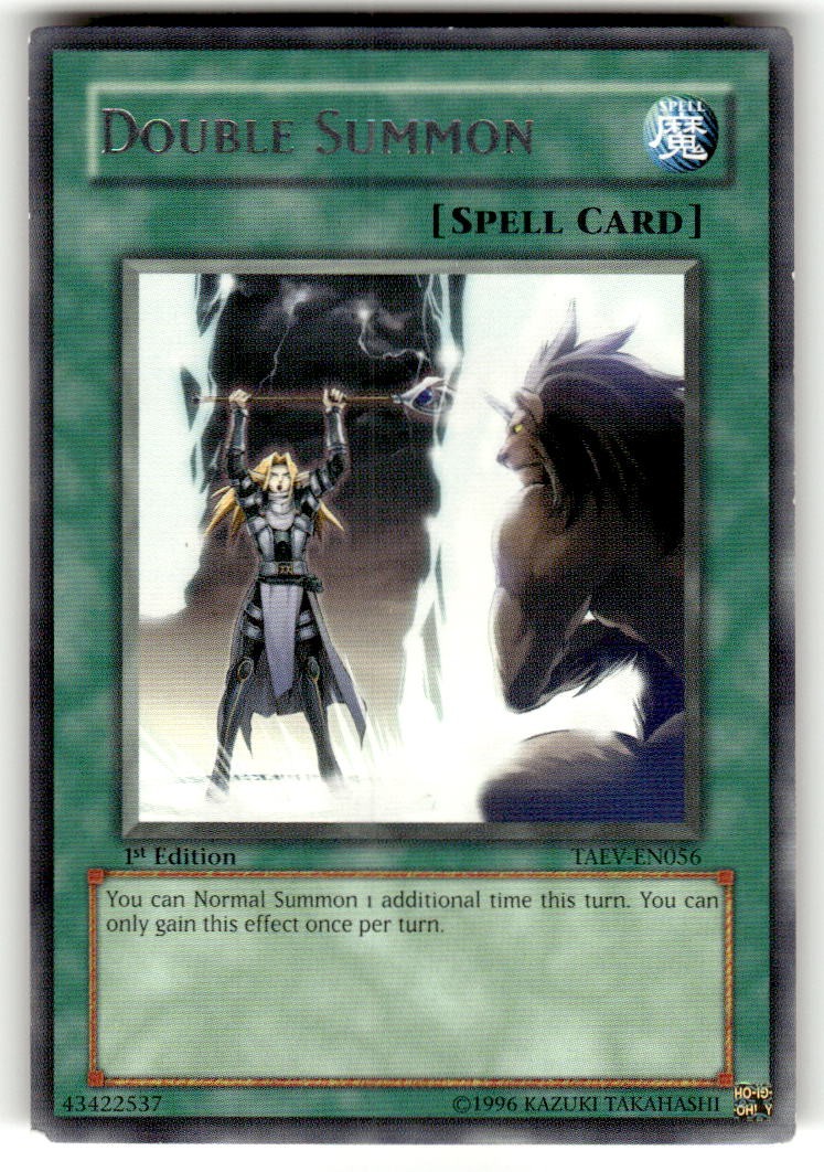 Double Summon TAEV-EN056 Rare Yu-Gi-Oh 1st Edition Near Mint