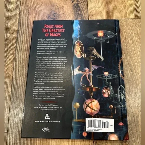 Livro de capa dura Dungeons & Dragons Mordenkainen's Tome of Foes primeira edição - Imagem 2 de 3