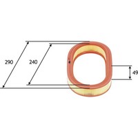 Valeo 585640 Luftfilter FüR Ford Escort Fiesta Orion Courier GAF AWF Abft AAL