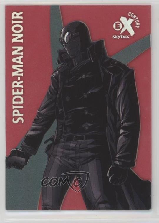 2017 Fleer Ultra Marvel EX Century Then Red 17/19 Spider-Man Noir #EX19 5za