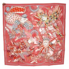 HERMES Scarf 90cm 90 LE SACRE DES SAISONS Festival of the Seasons Silk P