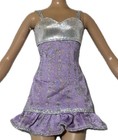 Barbie Purple Silver Dress Doll Clothing Accessory