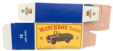 Matchbox #12 Land Rover ‘61-‘65 Type D Repro Box 