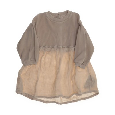 Play Up, Kleid, Größe: 74/80, Beige, Bio-Baumwolle, Mädchen #BPe