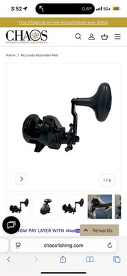 Accurate Ascender 400 Fishing Reel MATTE BLACK