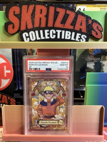 2025 KAYOU NARUTO SMRITI COLLECTIBLE CARD NRSA01 #001L5 NARUTO UZUMAKI PSA 10