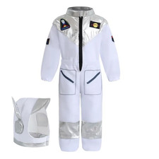 Astronaut Costume for Kids with Hat Spaceman Halloween Party Costume Role Play P