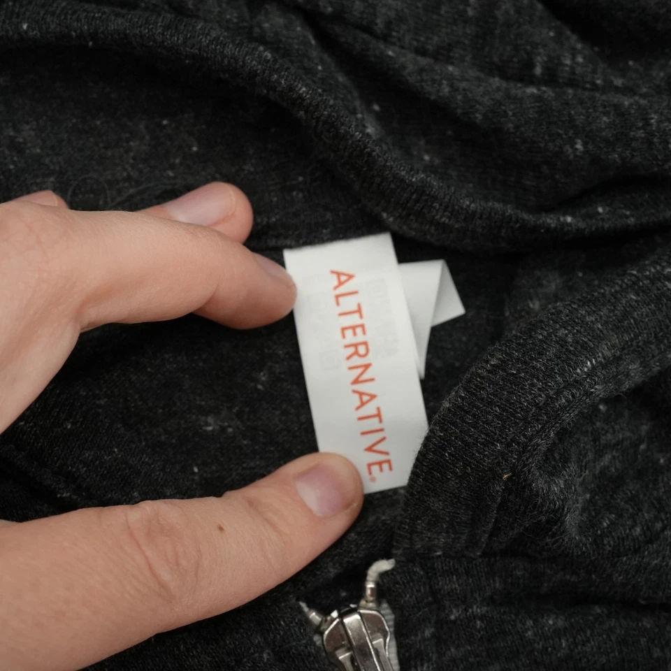 Chaqueta con Capucha Jason Mraz Cremallera Talla L Gris Gráfico Foto 2 de 4