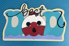 Best Dad Scrapbooking Die Cut Title. Multi-layered. Hand-crafted.