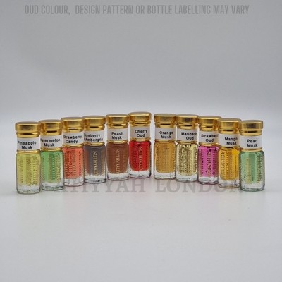 10 x 3ml Damen Parfum (Duft) Set Oud, Moschus, Amber, Attar & Blumenduft