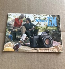 Nikon EM Instruction Manual   Original Manual 