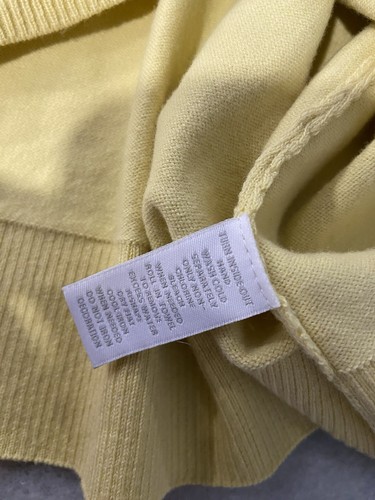 Charter Club Size L Yellow White Daisy Embellished Button Front Cardigan - Picture 10 of 12