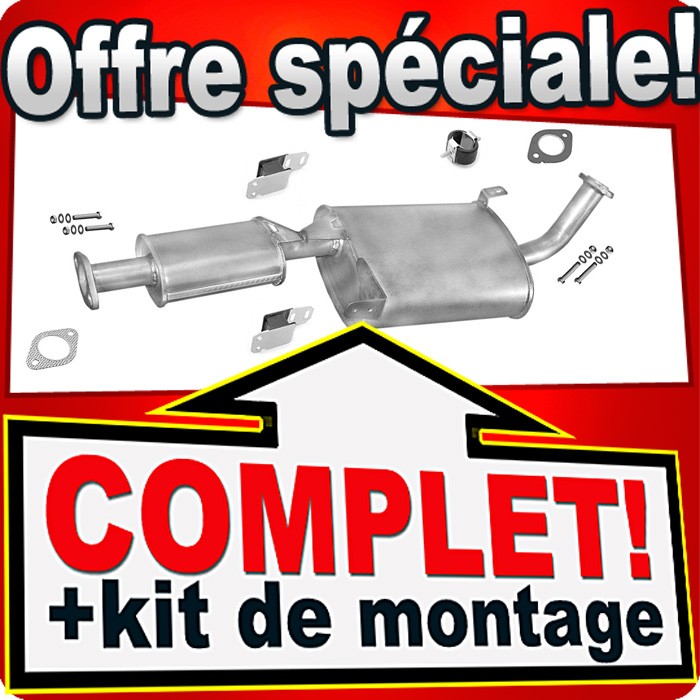 Échappement pour Ford Maverick et Nissan Terrano 2.7 TDI SWB 1993-1999