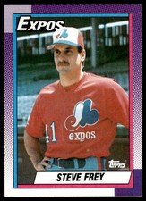 Steve Frey RC 1990 Topps #91 Montreal Expos 24725 Baseball Card