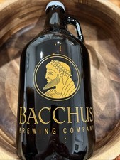 Bacchus Brewing Company Dryden, New York Growler 64 Ounce 11"