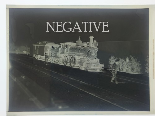 1948 UNION PACIFIC RAILROAD CLASS 4-4-0 #119 PHOTO NEGATIVE
