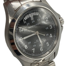 Orologio automatico Hamilton Khaki Field King Auto H644550 Day Date nero funz...
