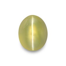 INDIAN Chrysoberyl Cat's Eye 11.61 Ct. Natural Untreated OVAL Yellowish Green