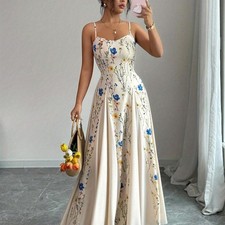Romantic Floral Maxi Dress French Spring Elegance