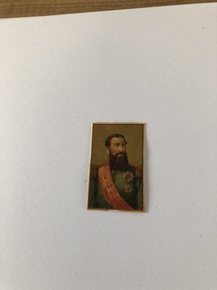 1900s GLAZED MATCHBOX LABEL FROM SWEDEN OLD GENERAL