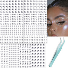 660Pcs Face Gems Hair Gems, Self-Adhesive Face Jewels Eye Jewels Rhinestones 3/4