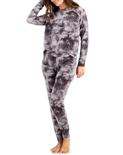 FAMILY PAJAMAS Women's Tie Dye Family Pajama Set sz M Medium Gray PJs