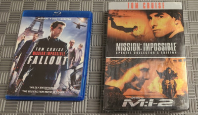 Mission Impossible 1 2 Collector's Edition Set & Fallout Blu Ray DVD Tom Action