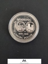 Moneta in Argento 1 Dollaro Canada 100° Anniversario