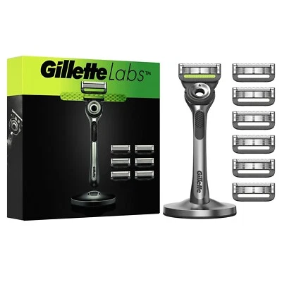 Gillette Labs | Exfoliating Bar Magnetic Stand & 7 Blade | GENUINE & SEALED UK🔥
